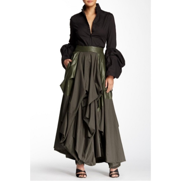 Olive Damsel Maxi Skirt - Picture 3 of 4